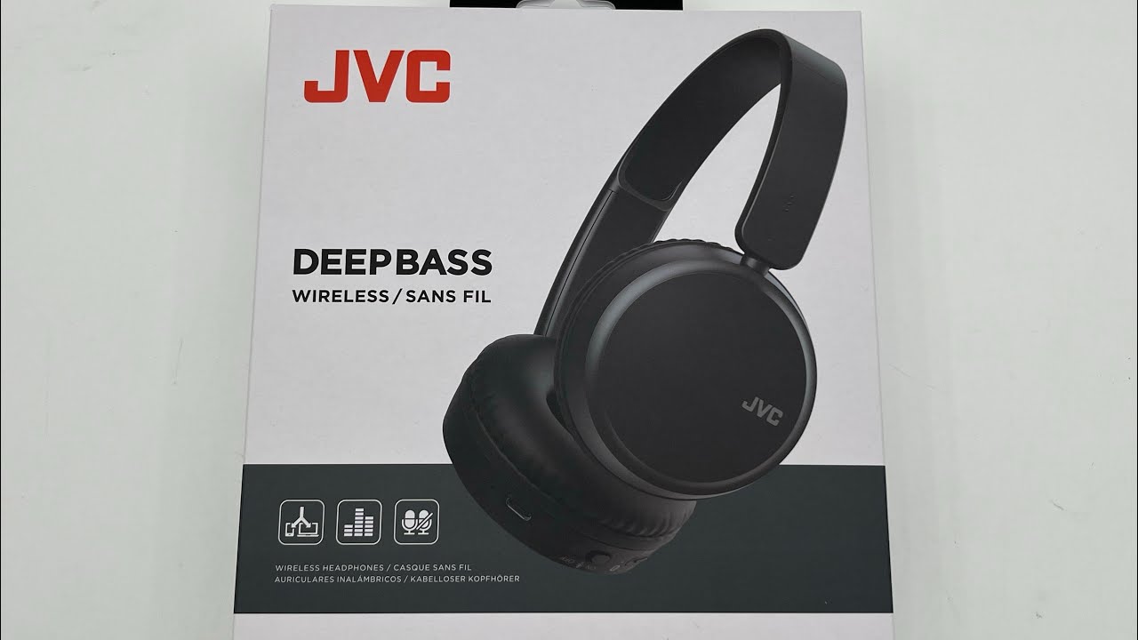 Auriculares inalámbricos  JVC HAS36WBU, Diadema, Bluetooth 5.2, Autonomía  35 h, Micrófono, Negro