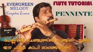 penninte chenchundil | flute tutorial malayalam | swaras | karnatic flute lesson | guruji oru vakk