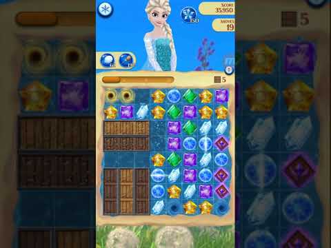 Disney Frozen Free Fall Endless map level #2582 (without using items)