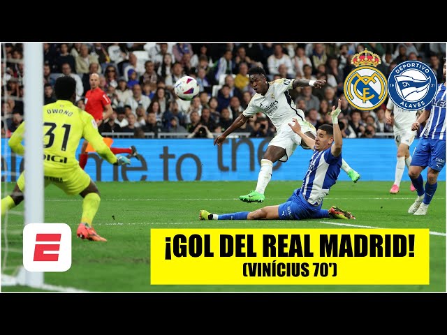 DOBLETE DE VINICIUS JUNIOR. REAL MADRID golea 4-0 al Alavés en el Bernabéu | La Liga