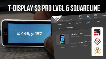 How to Configure LilyGo T-Display S3 Pro with LVGL,  SquareLine Studio OBP & PlatformIO