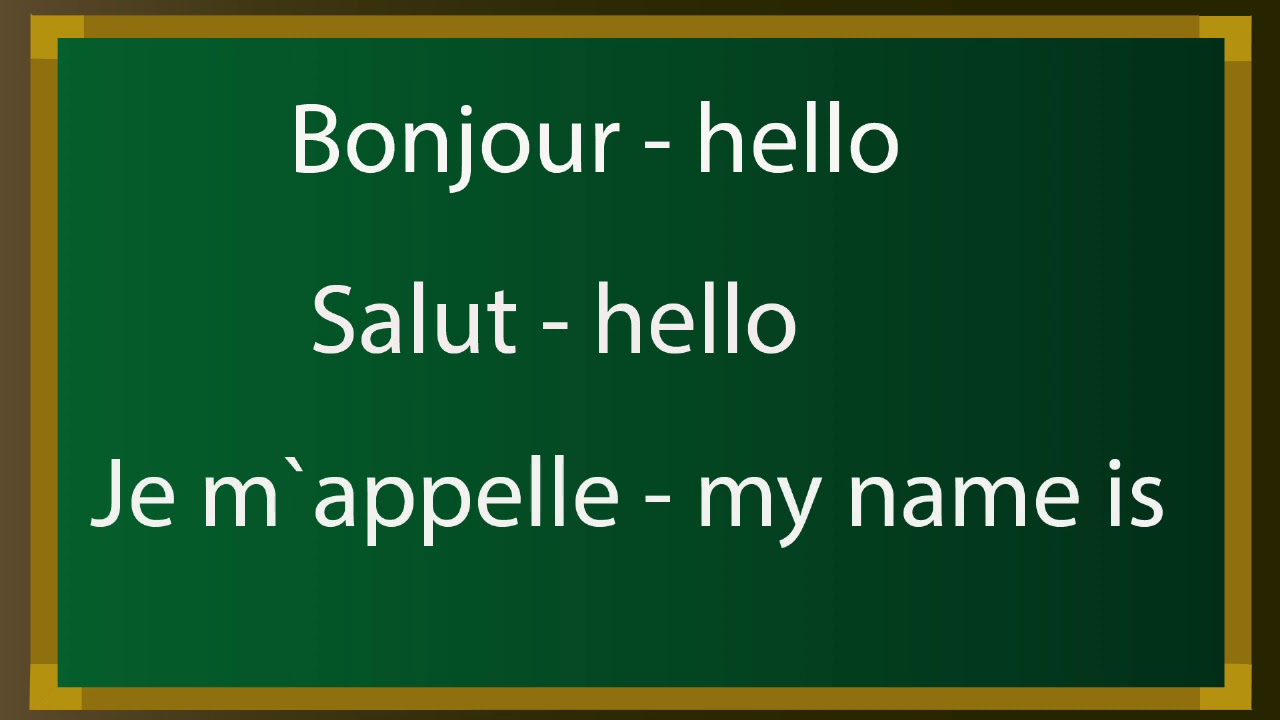 Free French Lesson For Beginners Introducing Yourself - YouTube