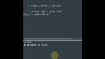 You can check the system os within one line in python #Shorts