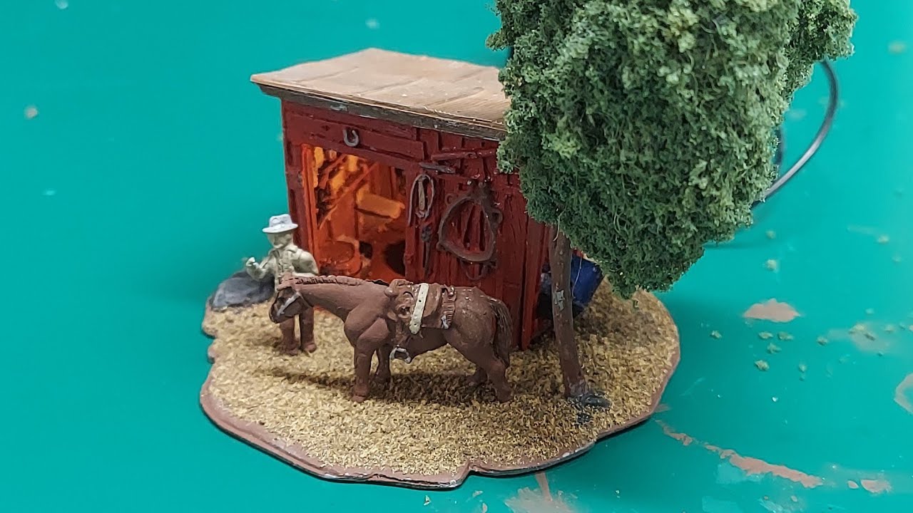 Tack shed by Woodland scenics YouTube