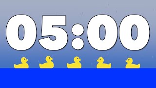 5 Minute Timer: Rain Sounds and Rubber Ducks
