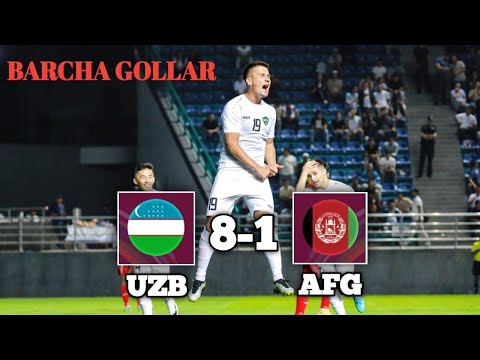 UZBEKISTAN U23 8-1 AFGHANISTAN U23 | UCHRASHUVDAGI BARCHA GOLLAR VIDEOSI