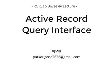 Active Record Query Interface