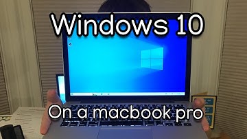 How to install windows 10 on a 2012 macbook pro
