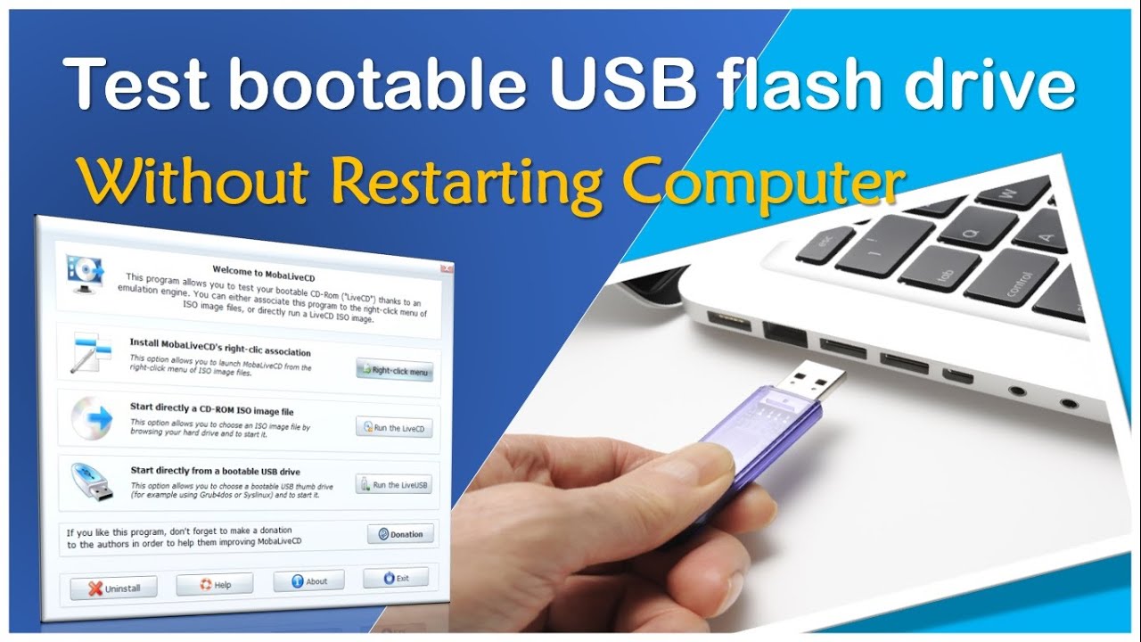 How to check/test bootable USB flash is working or not without restarting a computer 🔥🔥 YouTube