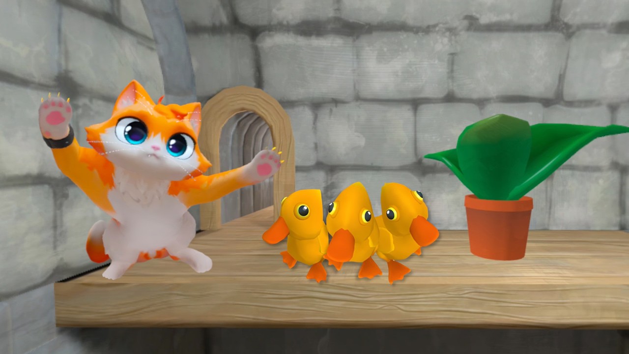 Building A New CASTLE HOME For The Ducklings! - I Am Cat VR