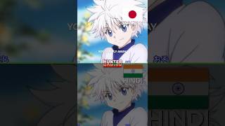 Hunter x Hunter Opening Japanese vs Hindi #hunterxhunter #hindicover #killua #hisoka #gonfreecss