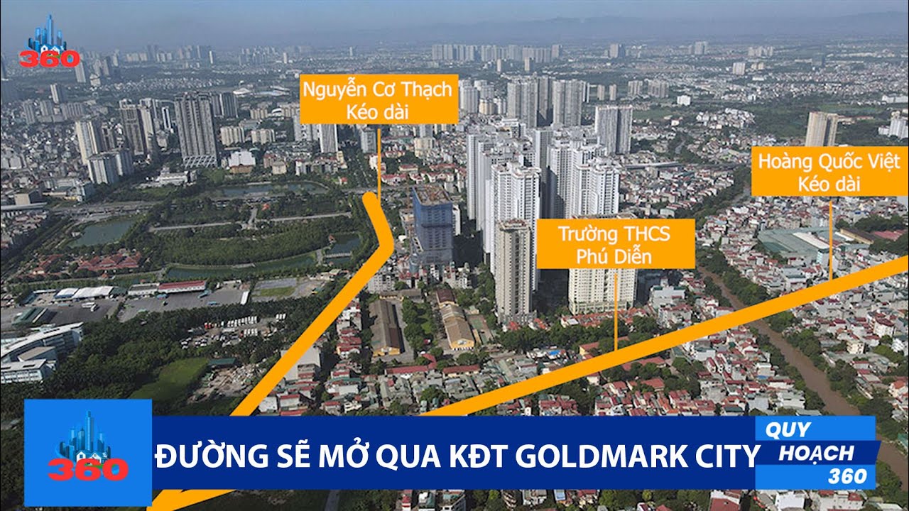 ĐƯỜNG SẼ MỞ theo quy hoạch qua KĐT GOLDMARK CITY