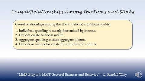 Causal Relationships Among the Flows and Stocks - L. Randall Wray