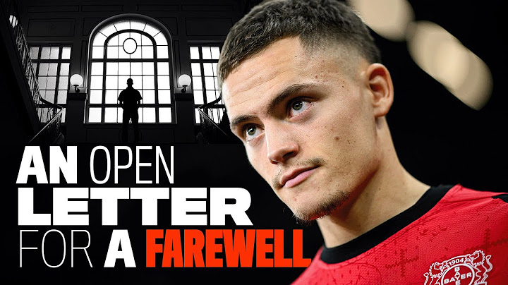 A farewell letter to Florian Wirtz