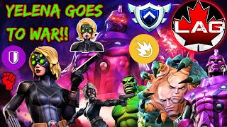 AW 4Loki vs LVT! Chef Yelena Cooking On Offense?! Scary High Evolutionary Mini Boss! War! - MCOC