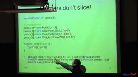 C++ Lecture 8 -- Stack/Heap Memory, Memory Leaks, Slicing, Polymorphism