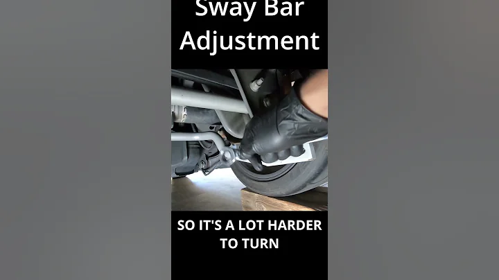 Sway Bar Stiffness Adjustment #shorts