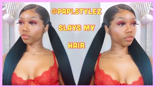 HD LACE FRONTAL LOW PONYTAILS ft. Kendras Boutique