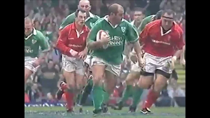 Peter Clohessy on the charge vs Wales 2001