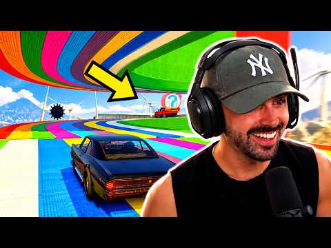 HEAD TO HEAD ON THE RAINBOW CURVE RAMP! VERY UNEXPECTED FINISH!! GTA 5 ONLINE