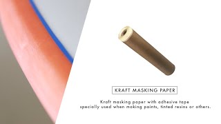 How To Use - Kraft Masking Paper With Adhesive Tape