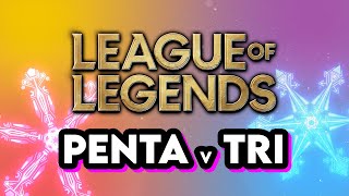 CRAZIEST League of Legends Pro Play Supercut | Fractal Gaming Tournament | Day 1/3 (Penta v Tri)