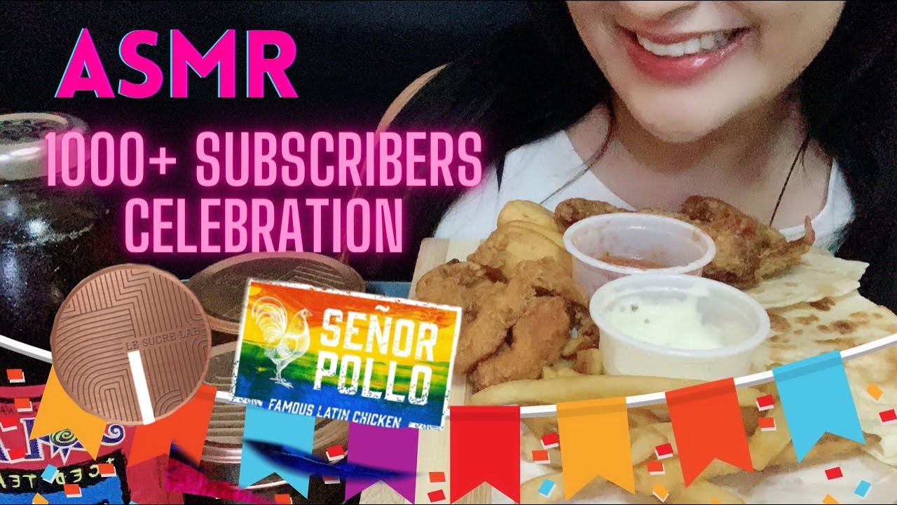 ASMR FIESTA PLATTER& LE SUCRE LAB DREAM CAKE|1000+ SUBSCRIBERS CELEBRATION 🥳