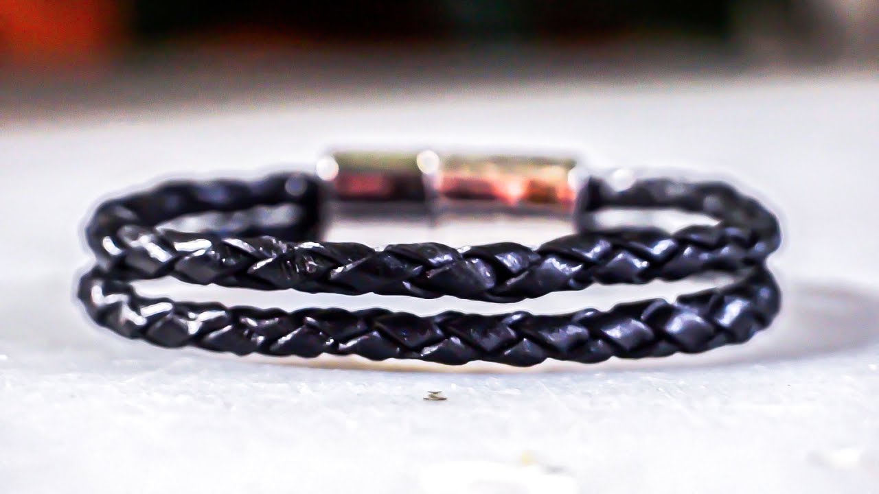 thumbnail image 2 of 3mm Braided Leather Double Wrap Bracelet – Sterling Silver Clasp (CMJ London) 2 of 3