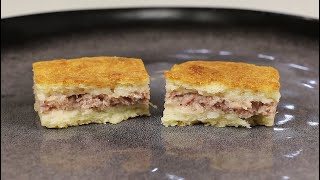 Без Дрожжей! Вкусный МЯСНОЙ ПИРОГ на Сметане/Быстрый и Простой Рецепт Несладкой Выпечки с Мясом