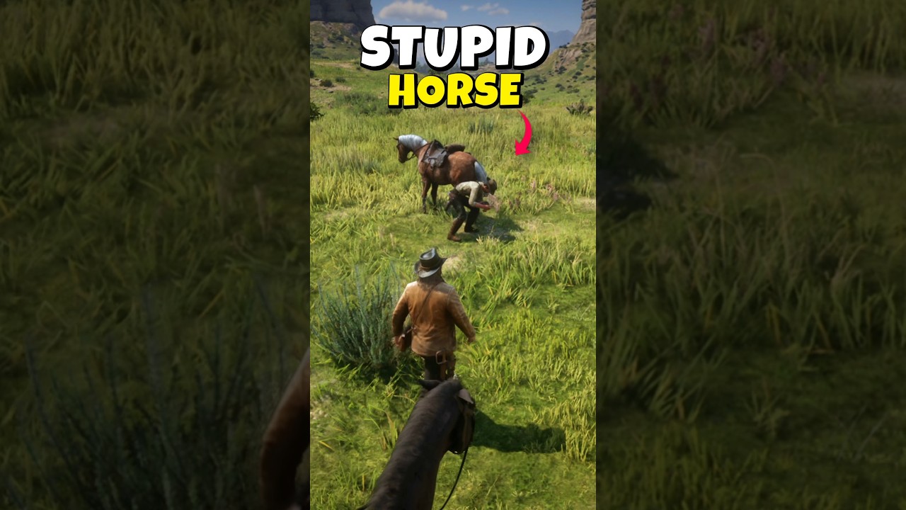 Old horse rescued in RDR2