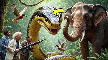 Part 1 Brave Heroes Save Poor Elephant From Deadly Giant Mutant Python