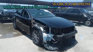 58ABK1GG4JU098394 Lexus Es 2018
