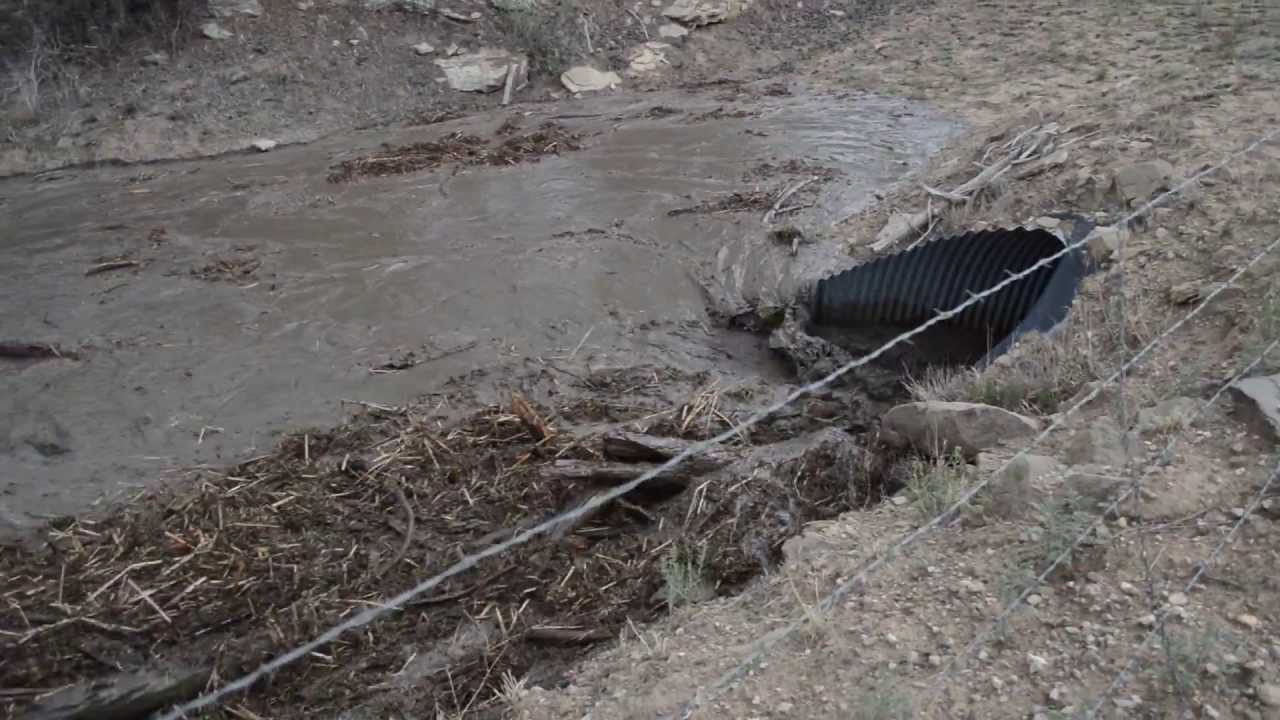 Flash Flood on Cerrososo Road 7-8-13