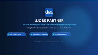 Ujobs Partner App: How to Get Manpower Leads & Source Workforce for Agencies