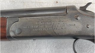 'Champion' 12 Bore Single Shot Shotgun by Ivor Johnson Arms and Cycle Works Company USA