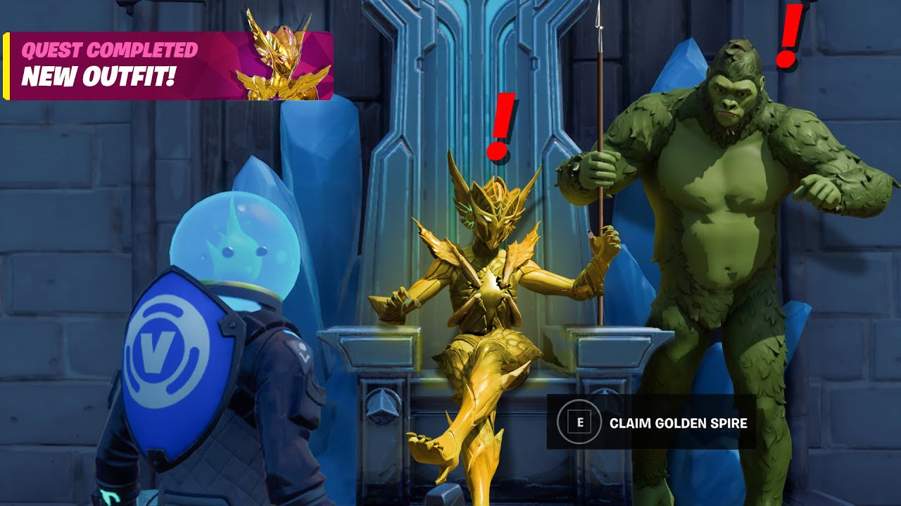 Fortnite Secret Boss Golden Spire Beast Boy Reward