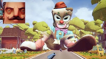 Hello Neighbor - My New Neighbor Big Freaky Clown Act 2 Random Gameplay Walkthrough
