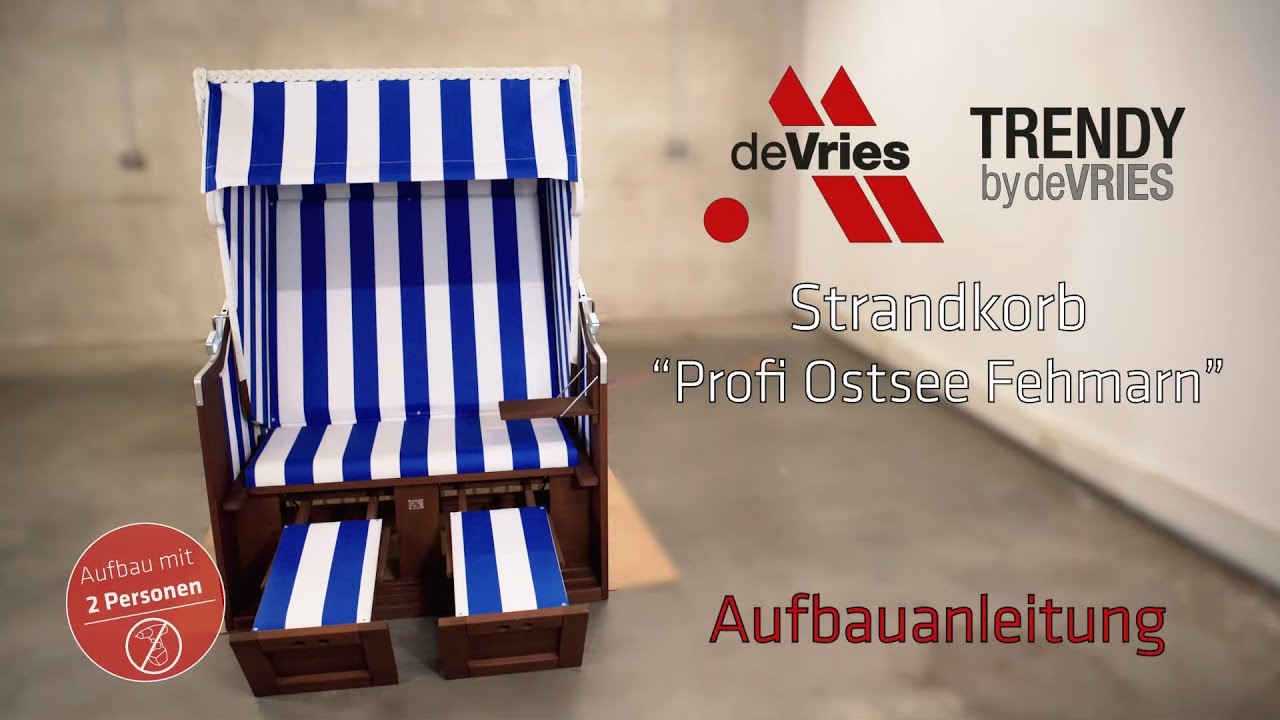montieren Sie Ihren Strandkorb / Heute: deVries Profi Ostsee Fehmarn