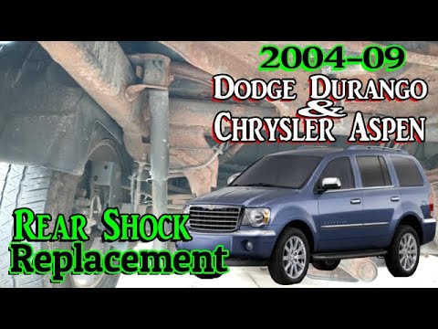 How To Replace Rear Shocks On A Dodge Durango - YouTube