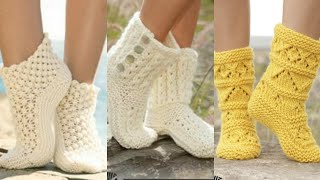 Crochet  ladies Soaks Design Nice Look And Style