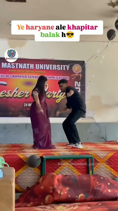 ya haryana k khapira hai madam 😅 BMU university #mdu #rohtak #bmu #dance