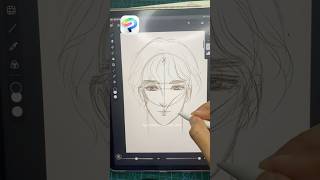 Cara gambar cowok versi DIGITAL pakai iPad 🙈 #art #clipstudiopaint #ad #drawing #digitaldrawing