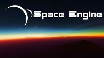 Sunset on a planet with rings - Space Engine