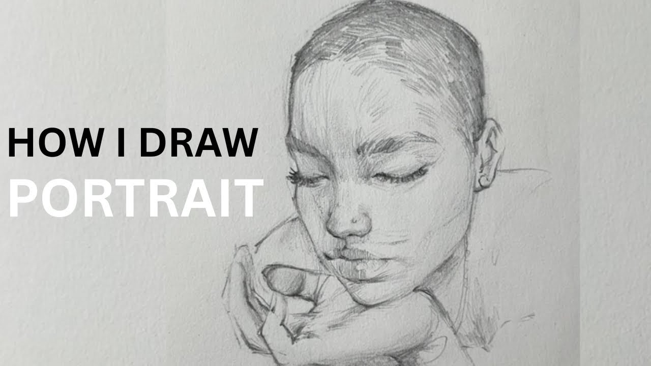 Watch me draw a portrait from start to finish 