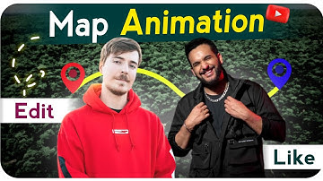 Map Animation Like @MrBeast & @FukraInsaan 🔥 Video Editing Tutorial ||
