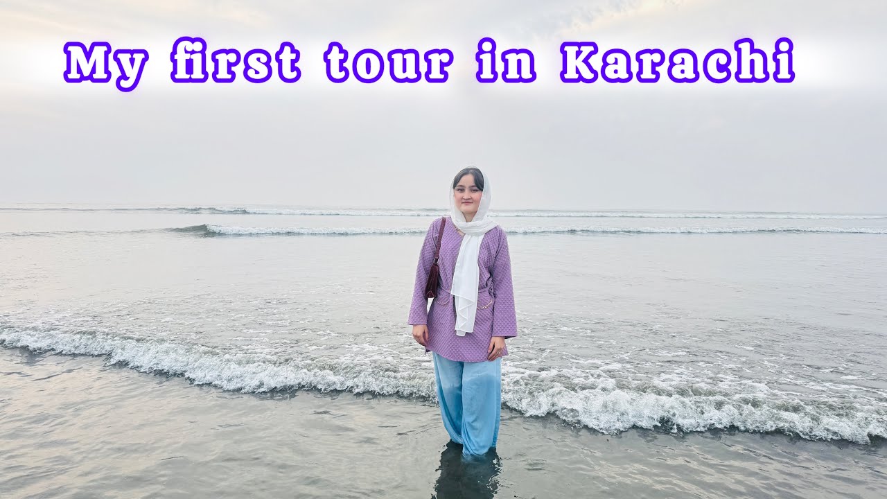 My first day in Karachi Pakistan and see the biggest beach in Karachi 😱