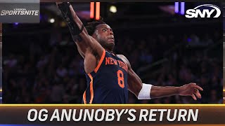 Ian Begley talks OG Anunoby's return for the Knicks and Josh Hart's value | SportsNite | SNY