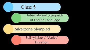 English olympiad preparation for Class 5 I International olympiad of english Language Silverzone