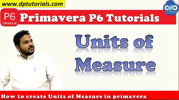 How to Create New Units of Measure in Primavera P6 || Primavera Tricks || dptutorials