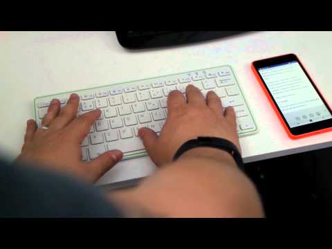 Using a Bluetooth keyboard with Windows Phone 8.1 Update 2